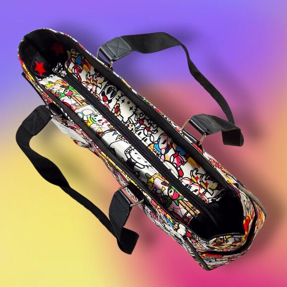 NWT Hello Kitty x Tokidoki Circus Shoulder Tote Bag Collab Print RARE Large New - Picture 5 of 13